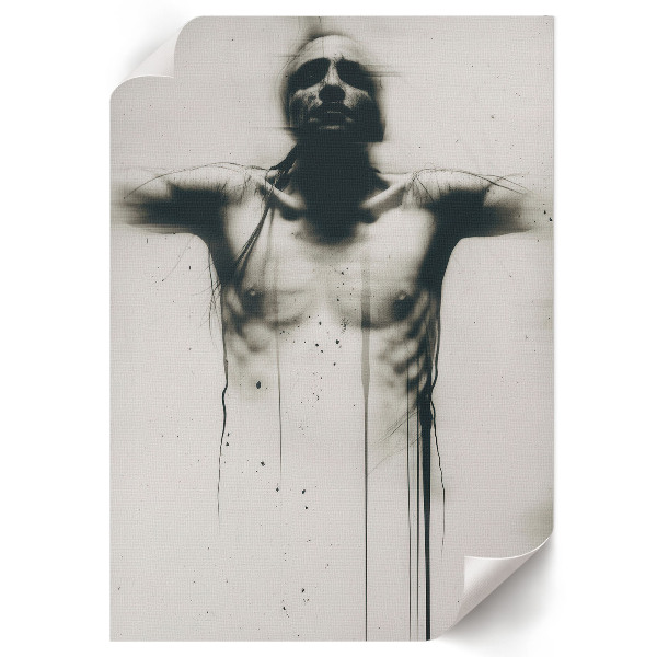 Retro poszter Temná postava