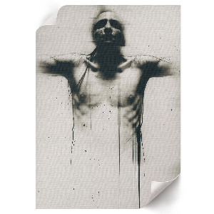 Retro poszter Temná postava