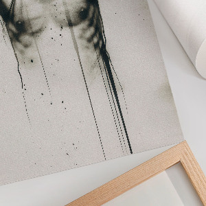 Retro poszter Temná postava