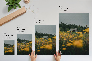 Retro plakát Rustikální idyla