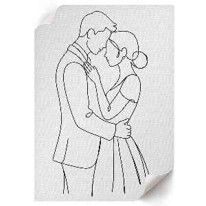 Vintage poszter Romantický pár