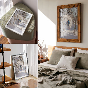 Retro poszter Zimní sestup