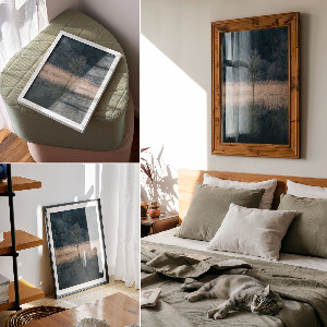 Retro poszter Klidná krajina