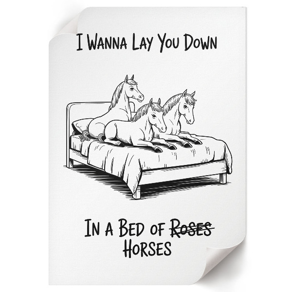 Retro poszter Koňský pelíšek