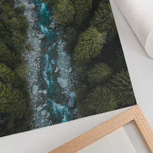 Retro plakát Zelená krajina