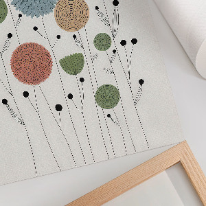 Vintage poszter Moderní květiny