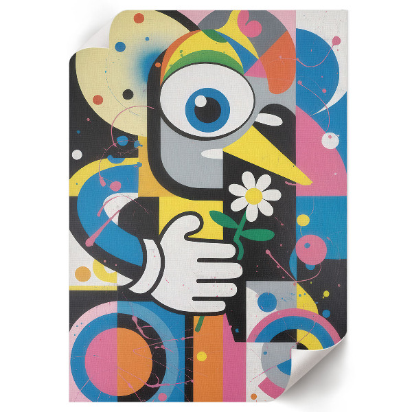 Retro plakát Barevný vzor