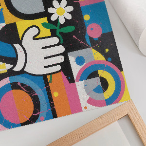 Retro plakát Barevný vzor