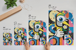 Retro plakát Barevný vzor