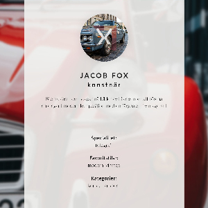 Poszter kép Červené auto