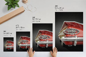 Poszter kép Červené auto