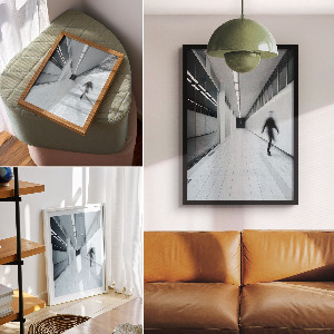 Retro plakát Minimalistická chodba