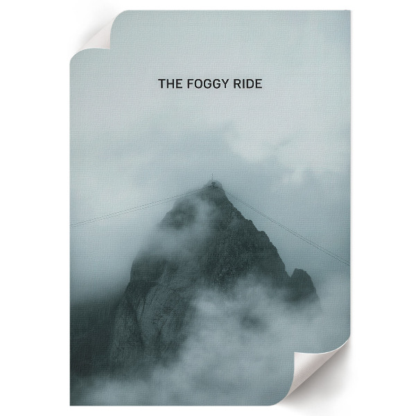 Retro plakát Mlžná hora