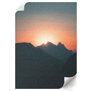Retro plakát: Hegyi panoráma