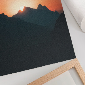 Retro plakát Horské panorama