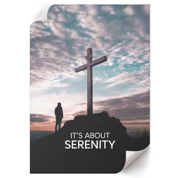 Poszter kép Kříž na skále