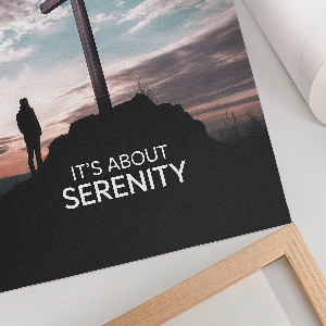 Poszter kép Kříž na skále