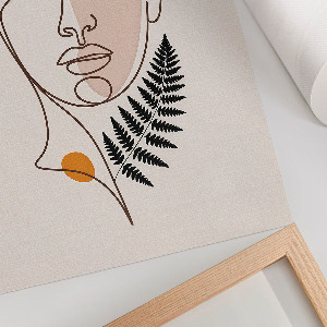 Retro plakát Boho portrét