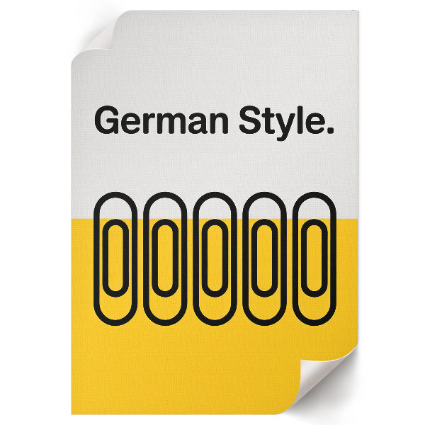 Retro plakát Německý styl piva