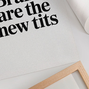 Vintage poszter Mozky v módě