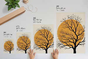 Retro plakát Abstraktní strom