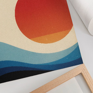 Vintage poszter Slunečná krajina