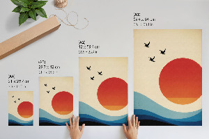 Vintage poszter Slunečná krajina