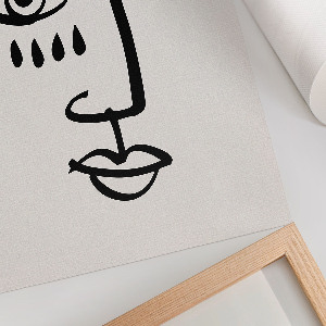 Poszter kép Abstraktní obličej