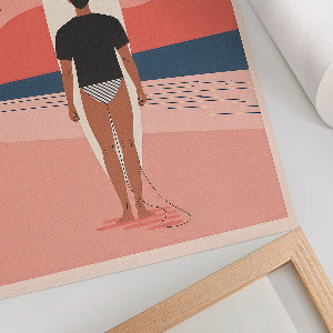 Vintage poszter Plážové téma