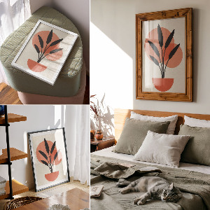 Retro plakát Ilustrace rostliny