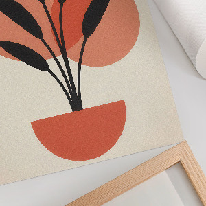 Retro plakát Ilustrace rostliny