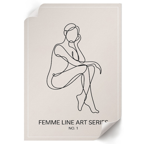 Poszter kép Minimalistický obrys