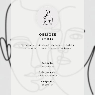Poszter kép Minimalistický obrys