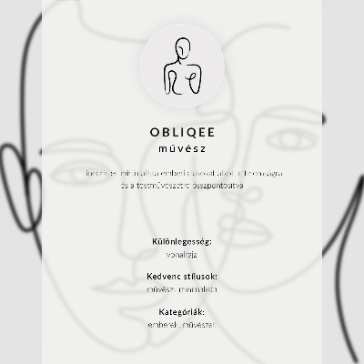 Poszter kép Minimalistický obrys
