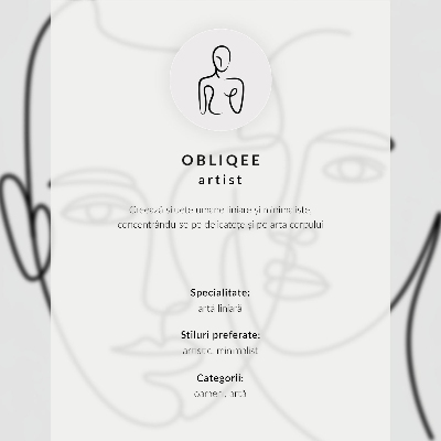 Poszter kép Minimalistický obrys