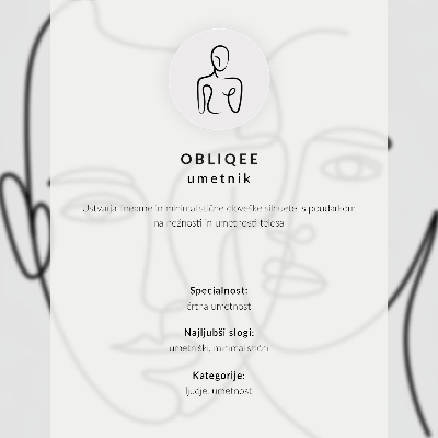 Poszter kép Minimalistický obrys