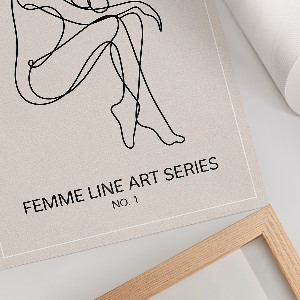 Poszter kép Minimalistický obrys