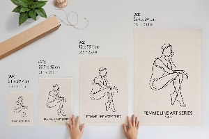 Poszter kép Minimalistický obrys