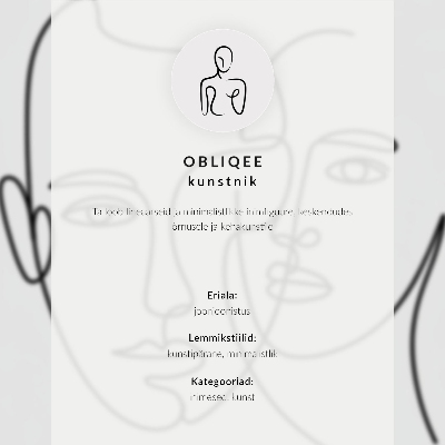 Poszter kép Minimalistický obrys