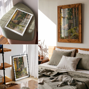 Vintage poszter Majestátní jelen