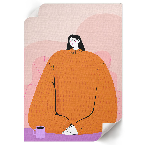 Retro poszter Posezení s kávou