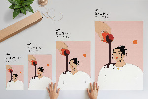 Retro plakát Nalévání kávy