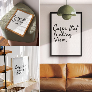 Vintage poszter Carpe diem