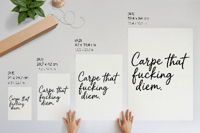 Vintage poszter Carpe diem