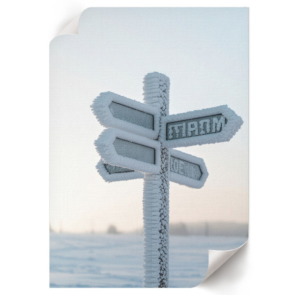 Retro poszter Zimní znamení