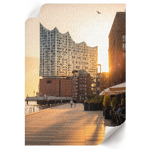 Vintage poszter Západ slunce