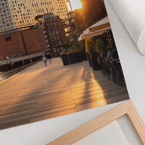 Vintage poszter Západ slunce