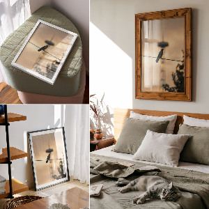 Retro plakát Pták na kabelu