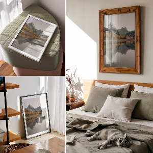 Vintage poszter Horská krajina