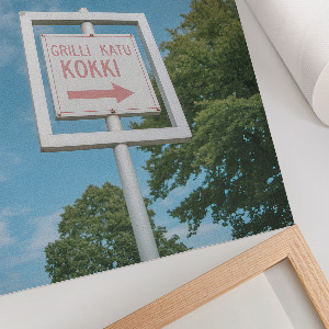 Retro plakát Směrová značka